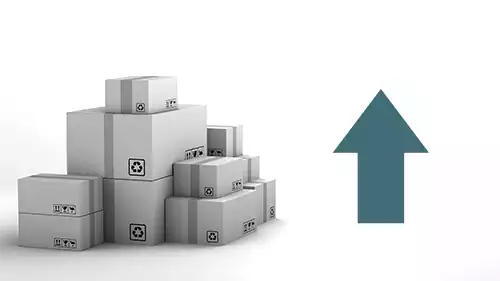 Bilde av pakker som skal eksporteres